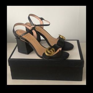 INSPIRED by the Marmont mid-heel sandal